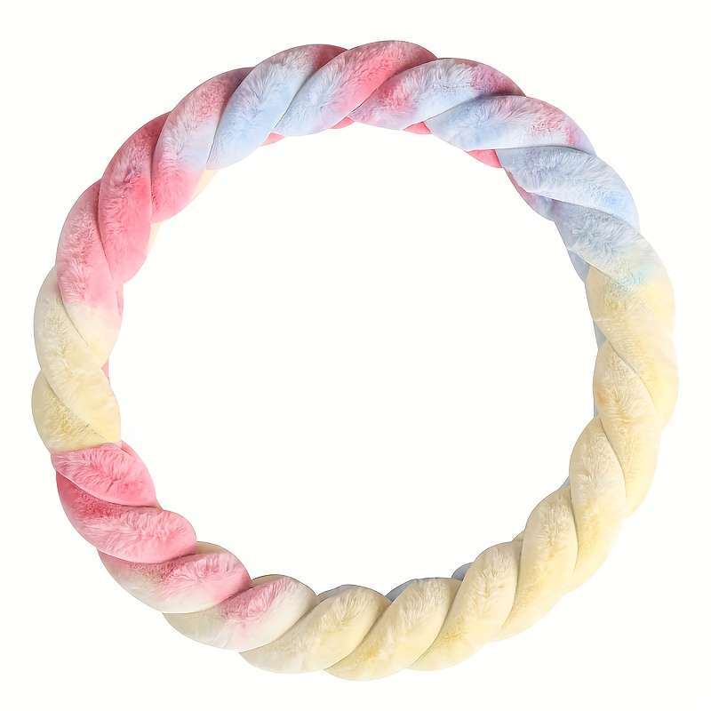 Car Steering Wheel Cover Bright Yellow