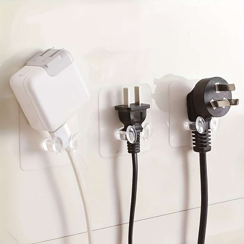 Adhesive Wall Hooks Bath Shower Self Stick Transparent Quantity 5pcs