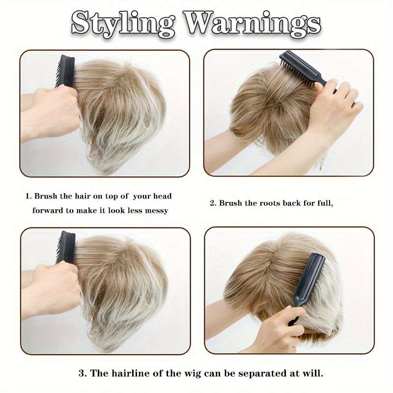 Black Womens Wigs Hair Length 10.16Cm
