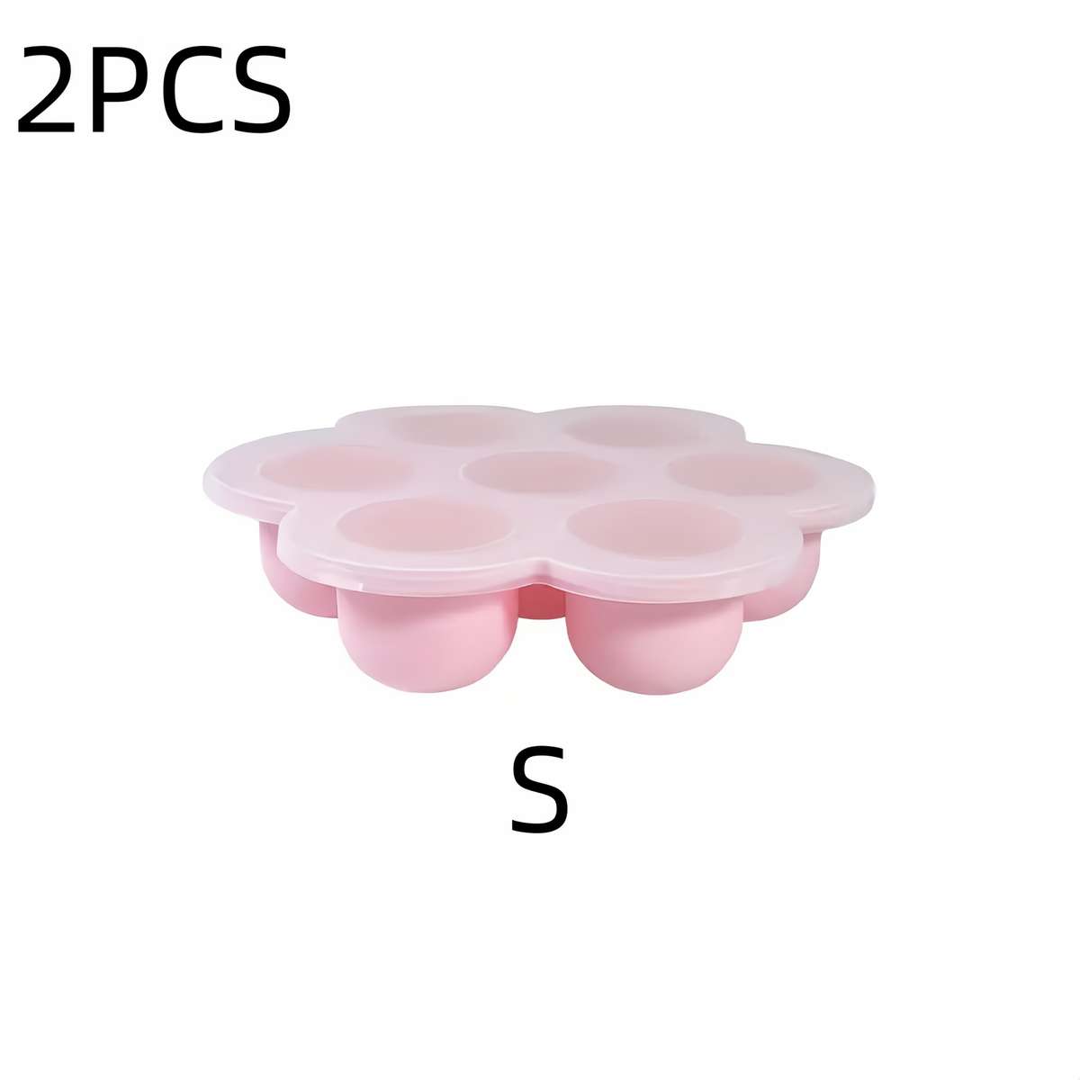 Ice Molds Color 2Pcs Pink Storages