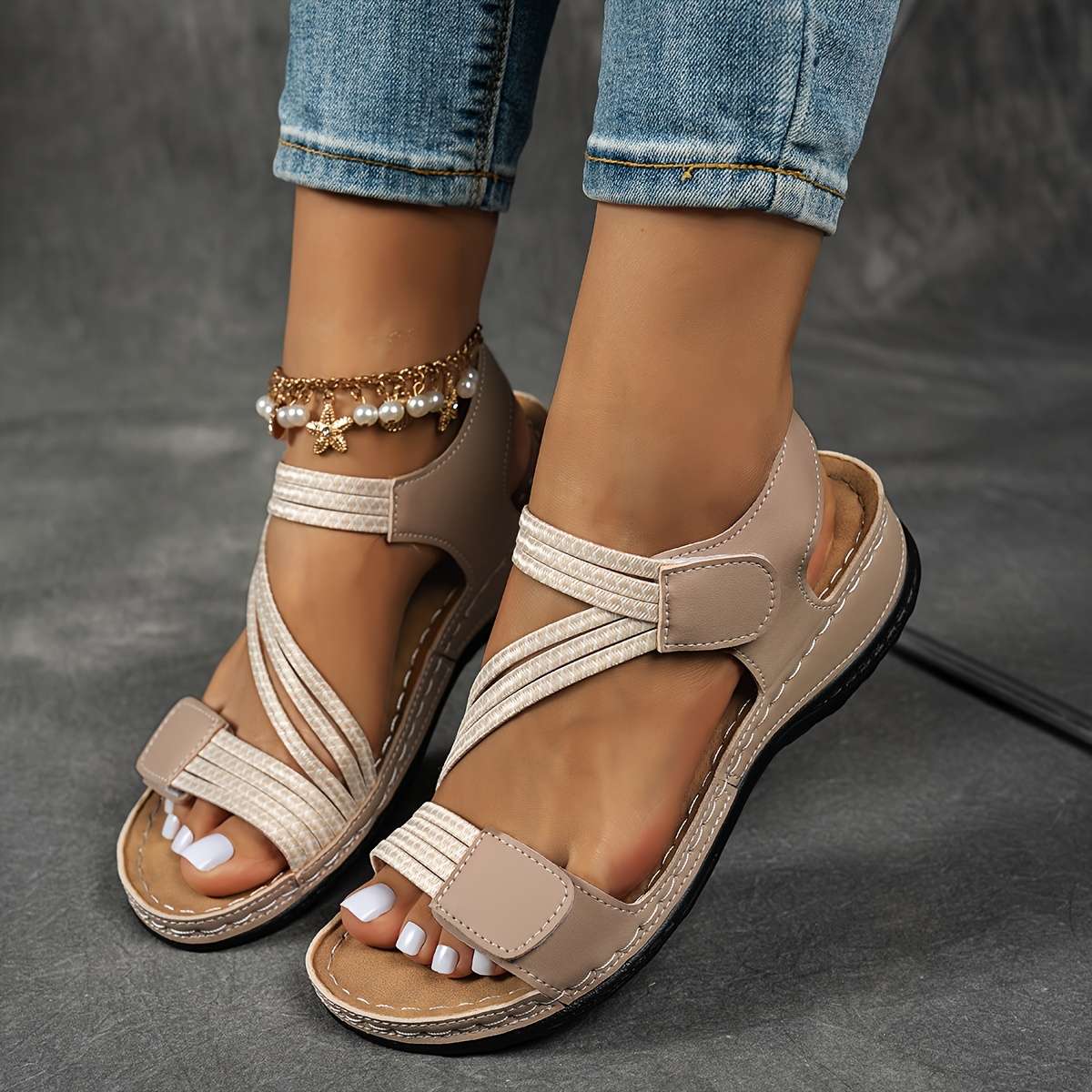 Sandals Color Brown Size Uk 4