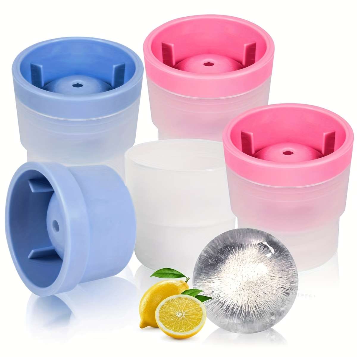 Ice Molds Items Pink*2Blue*2 4Pcs