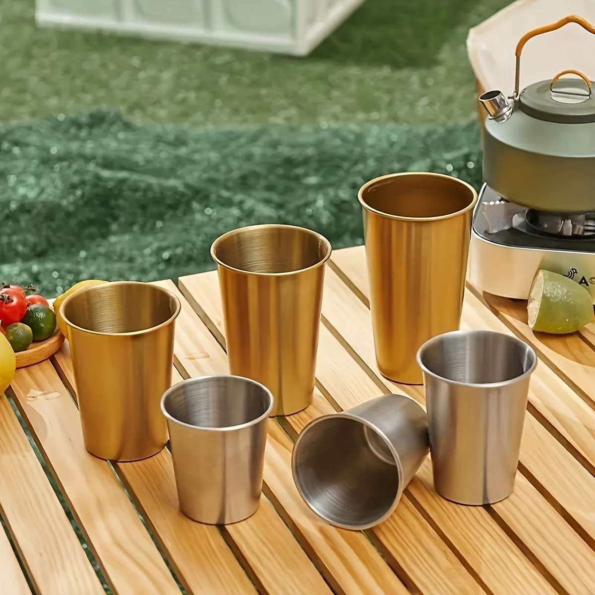 Water Cup Color Golden Quantity8Pcs