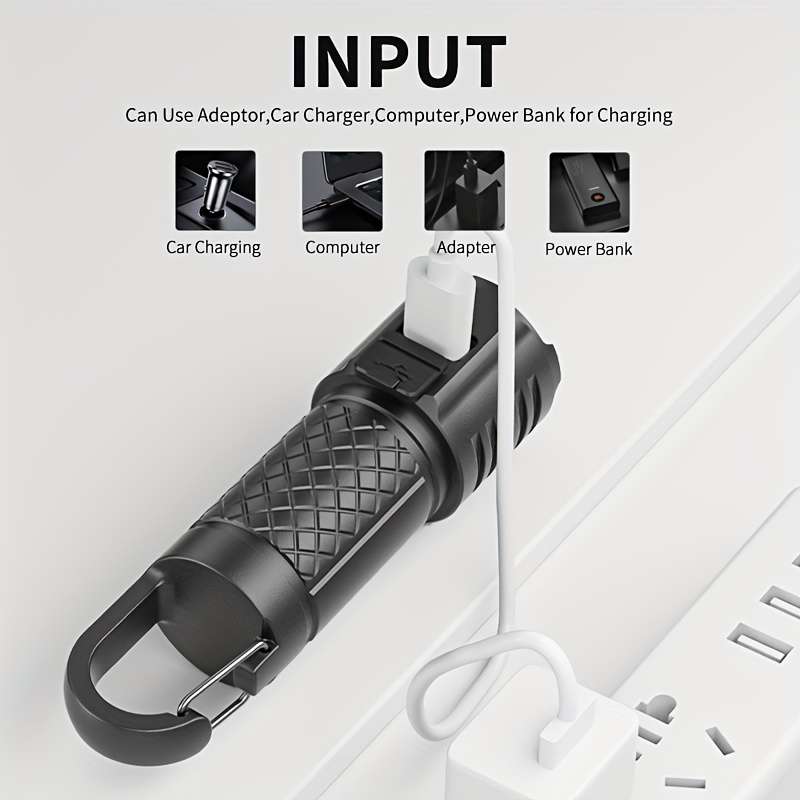Portable 1Pc Smilingshark Sd5253 Mini Rechargeable Flashlight Highlight