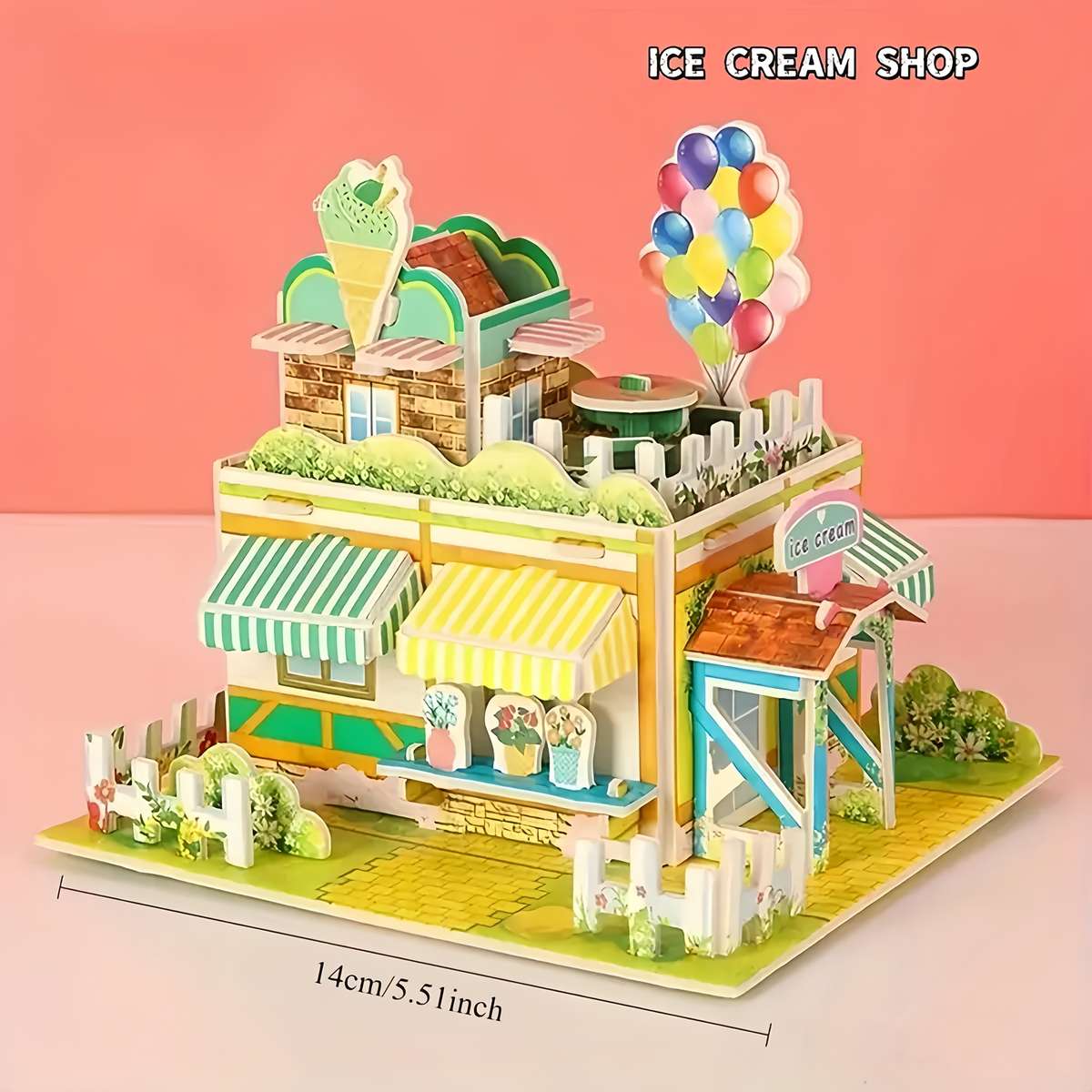 Building Toy Architectural Model Toy Set Style 4Pcs Set