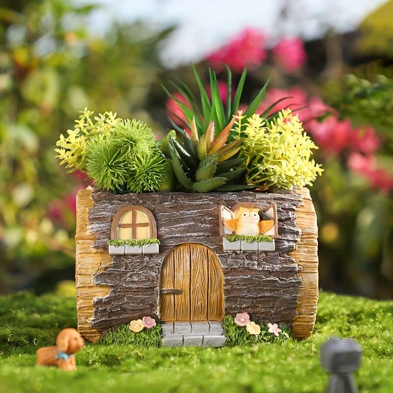 Village Resin R7C0Y1 Shaped Hole Mounting Planter Drainage Type Type Includes