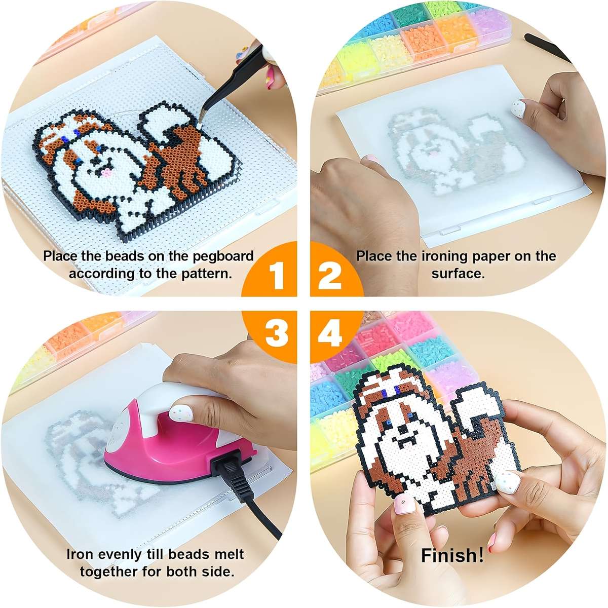 Perler Bead Set 72 Colors  36000 Pieces