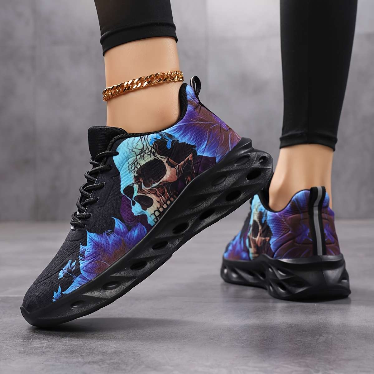 Women S Sneakers Color Black Blue Sizeuk 6.5