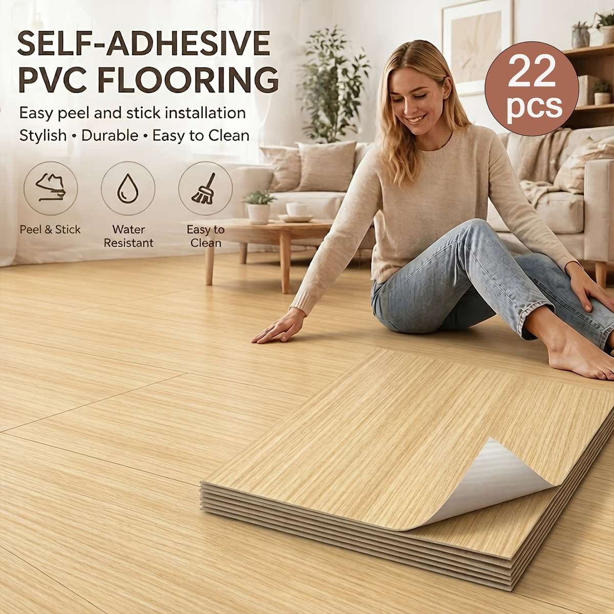 Self Adhesive Floor Stickers Gybdm38 30.5Cm*30.5Cm 22Pieces