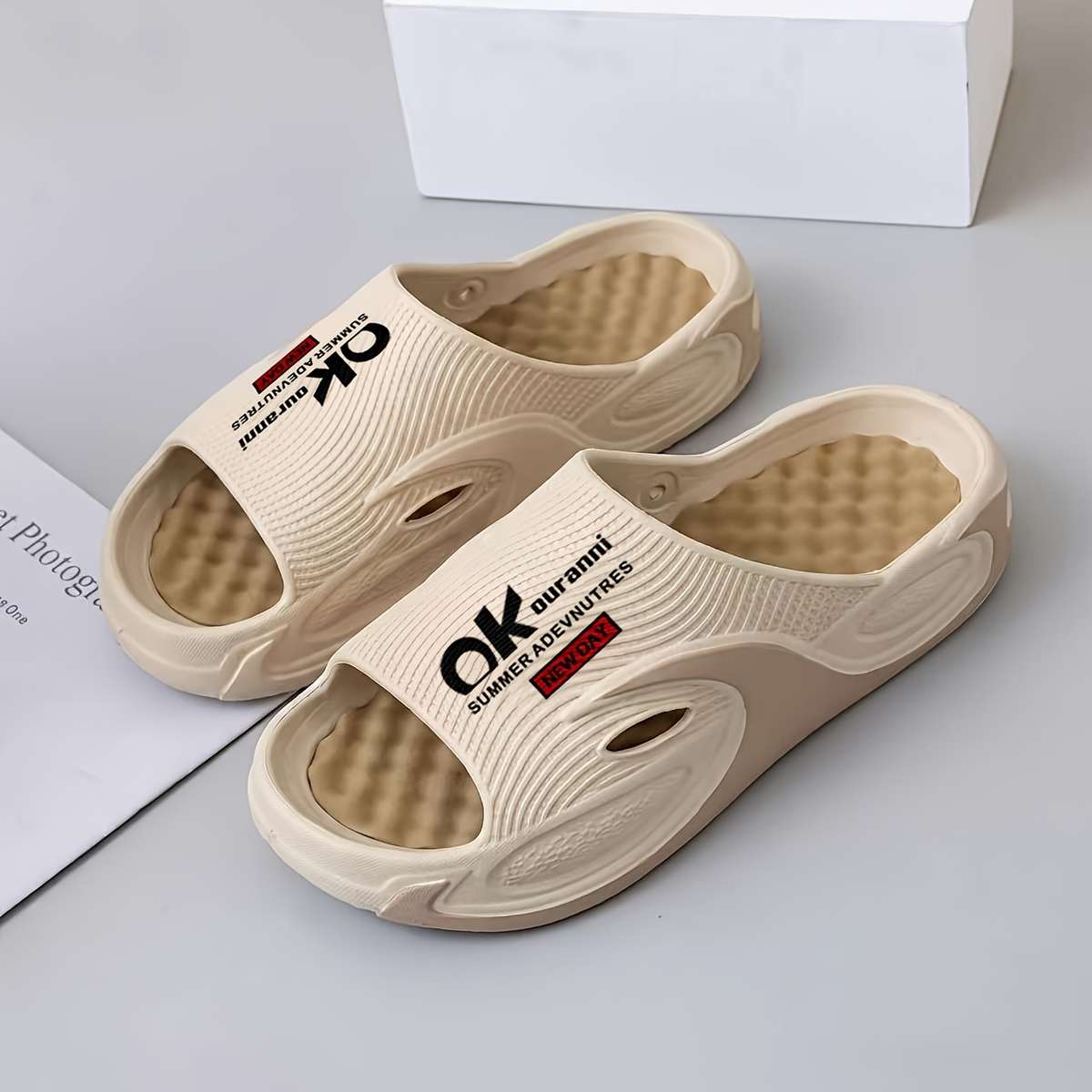 Sandals Color White Blue Size Uk 6.5 7