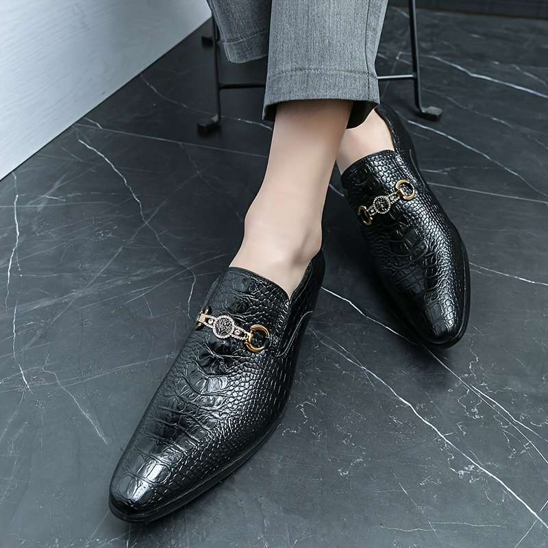 Mens Leather Shoes Color Black Sizeuk 10.5
