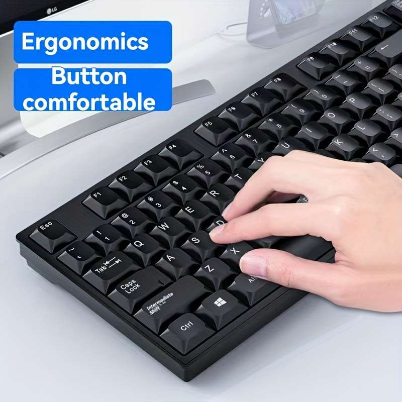 keyboard Items Black wired keyboard   single keyboard