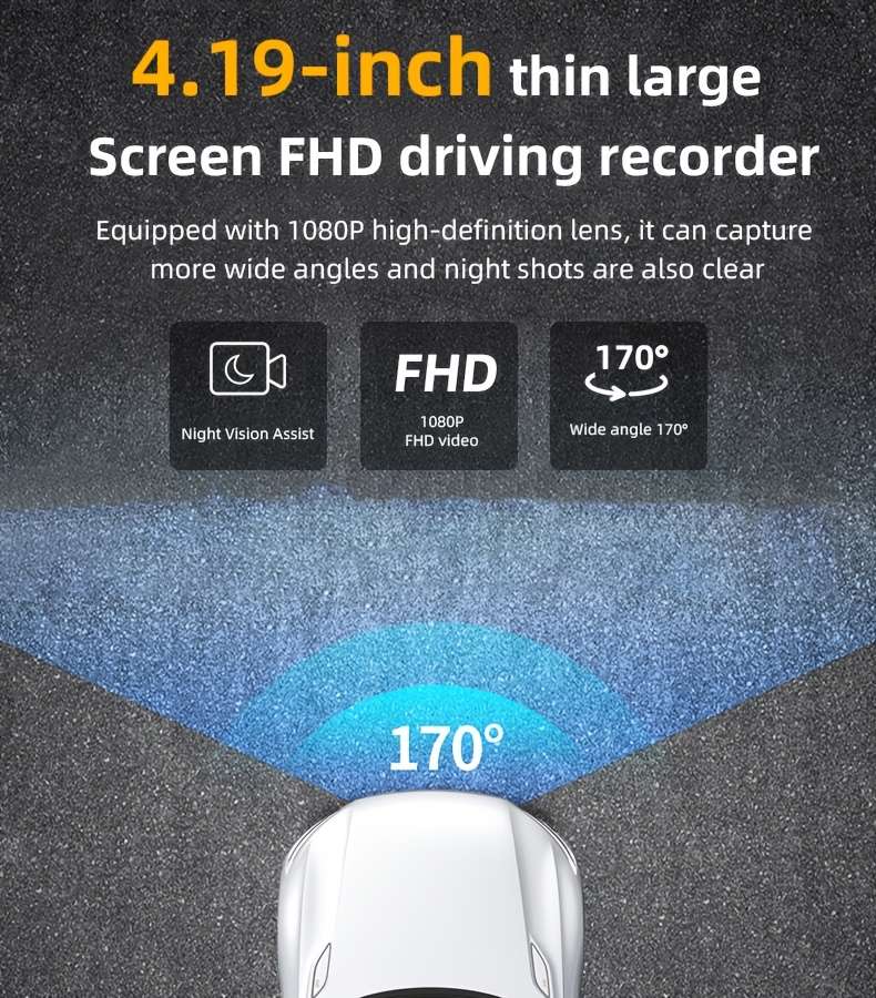 Dashcam Items 1080P Single Camera  No Rear Camera