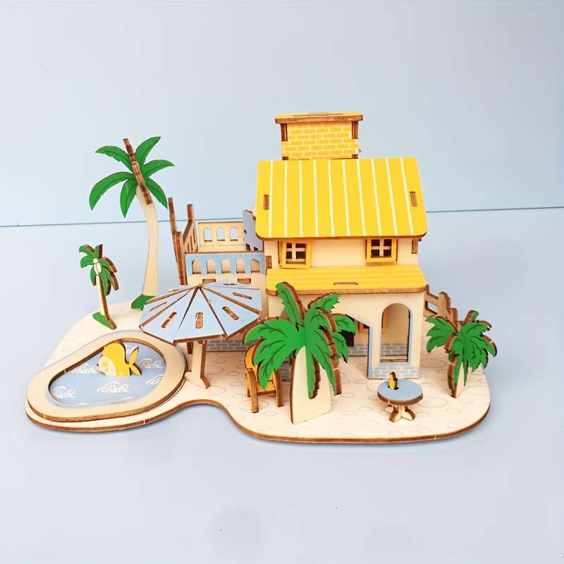 Building Toy Architectural Model Toy Set Style Binhai Xiaozhu