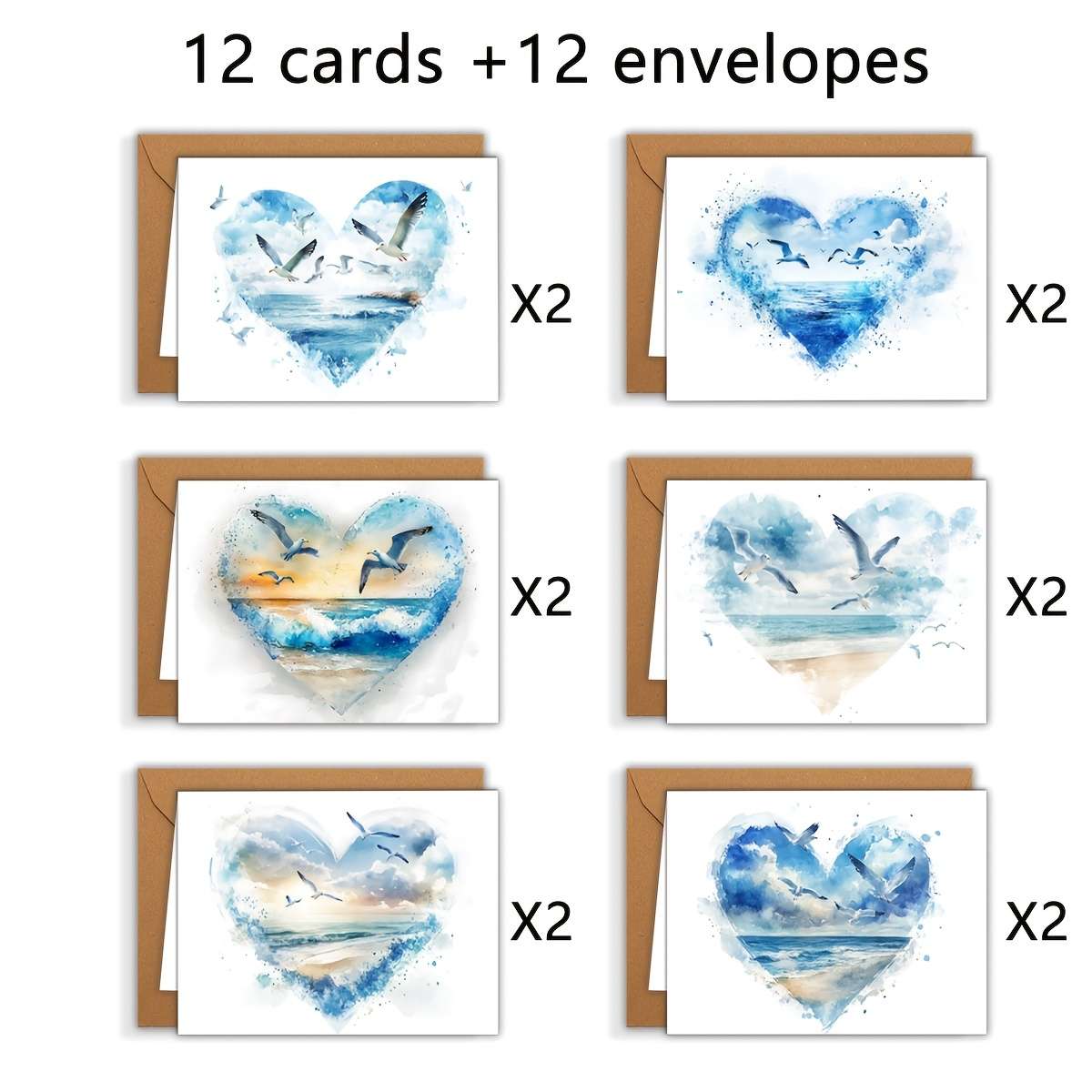 Greeting Cards Quantity 6Pcs