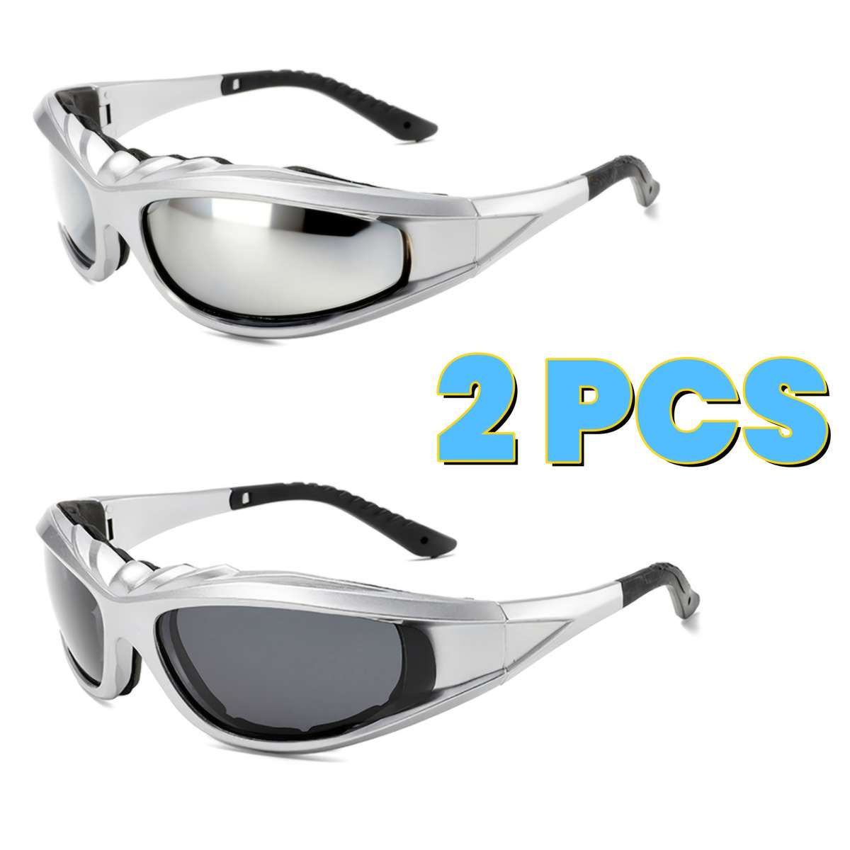 Cycling Glasses Color C5 Silvery  Black Silvery