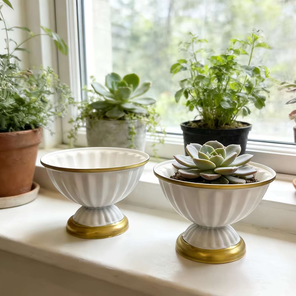 Flowerpot Quantity 2-Piece Set Of Flower Pots