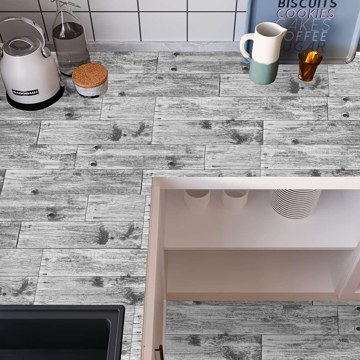 Self Adhesive Floor Stickers 15Cmx90Cmx5Pcs