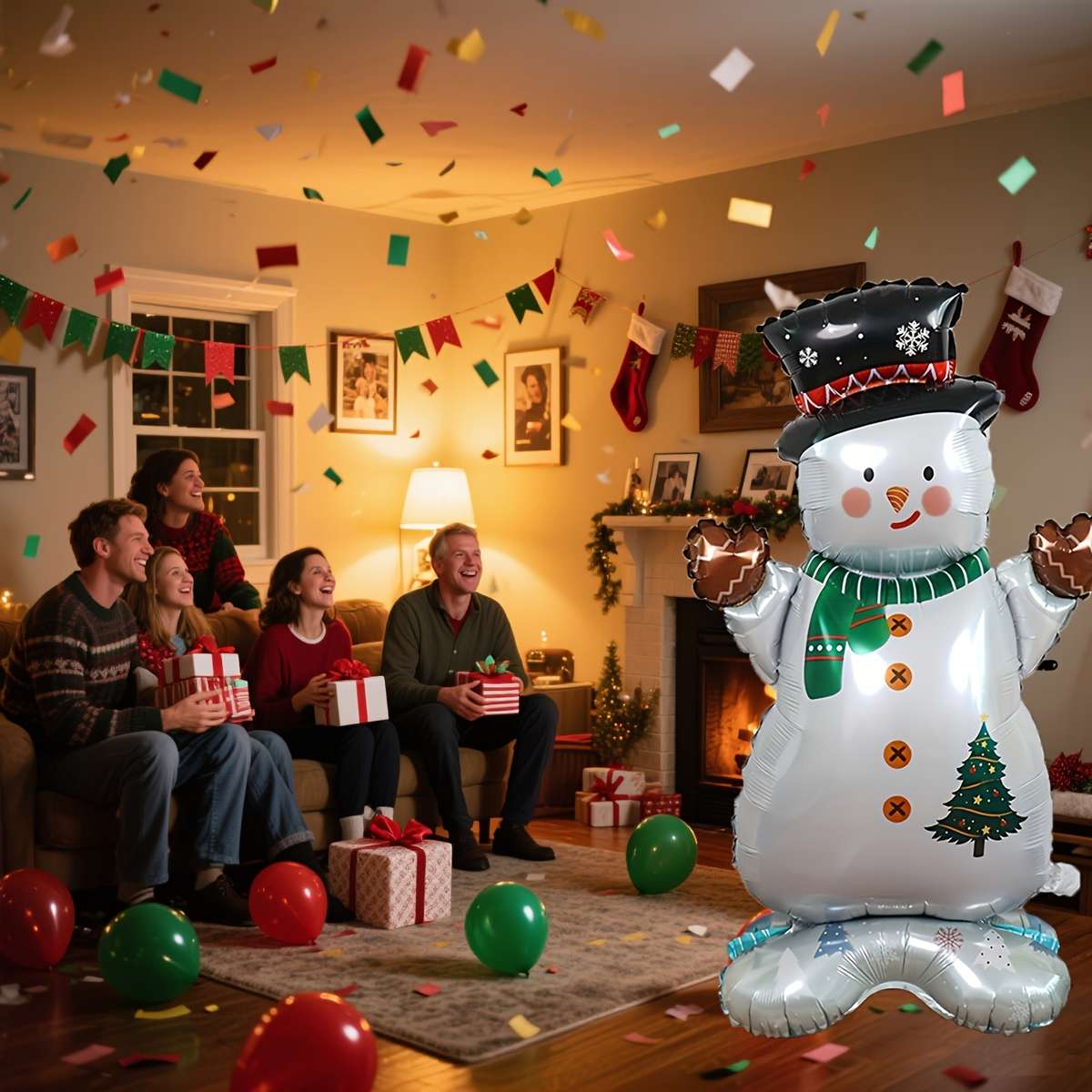 Balloon Items 2Pcs Snowman Standing Balloons
