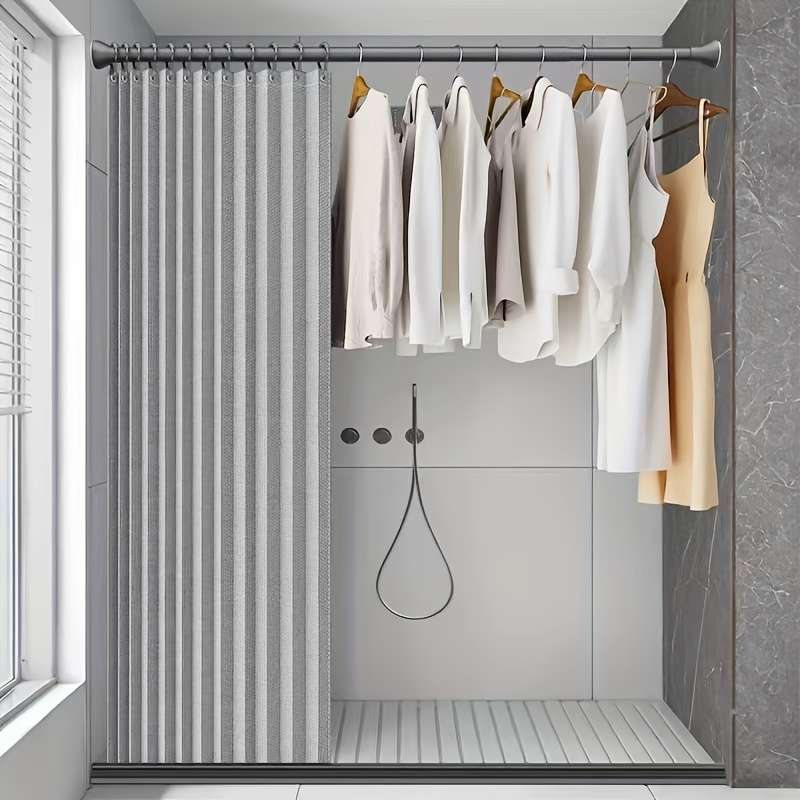 Waterproof Shower Curtain Color Grey Size 180*200Cm71*78.7Inch