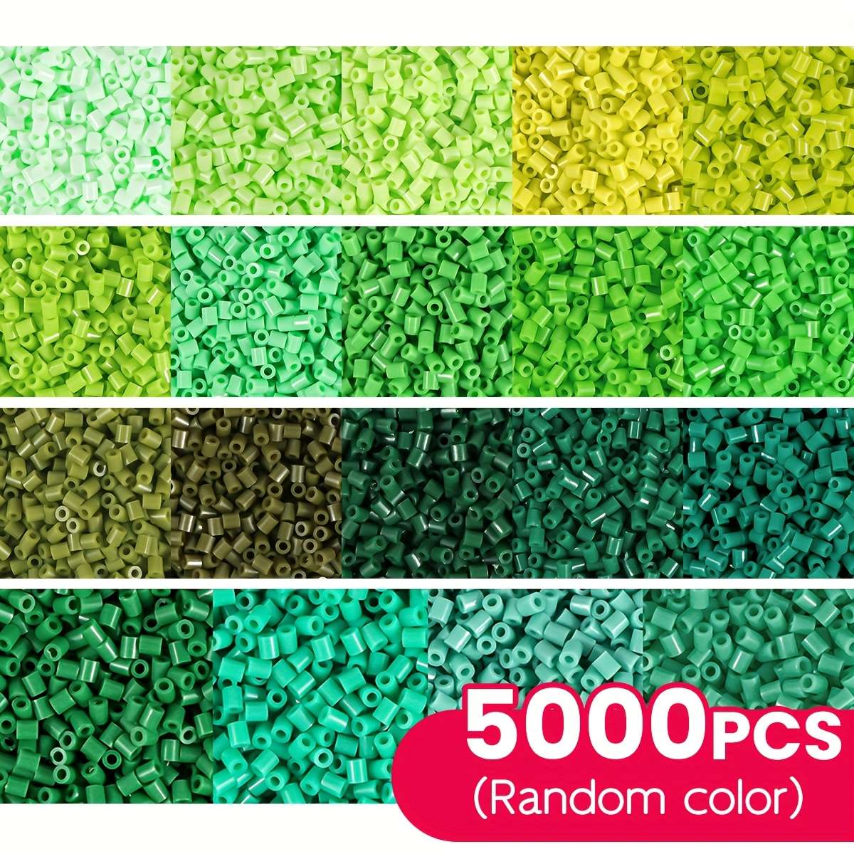 Perler Bead Set Green Random Color B 5K