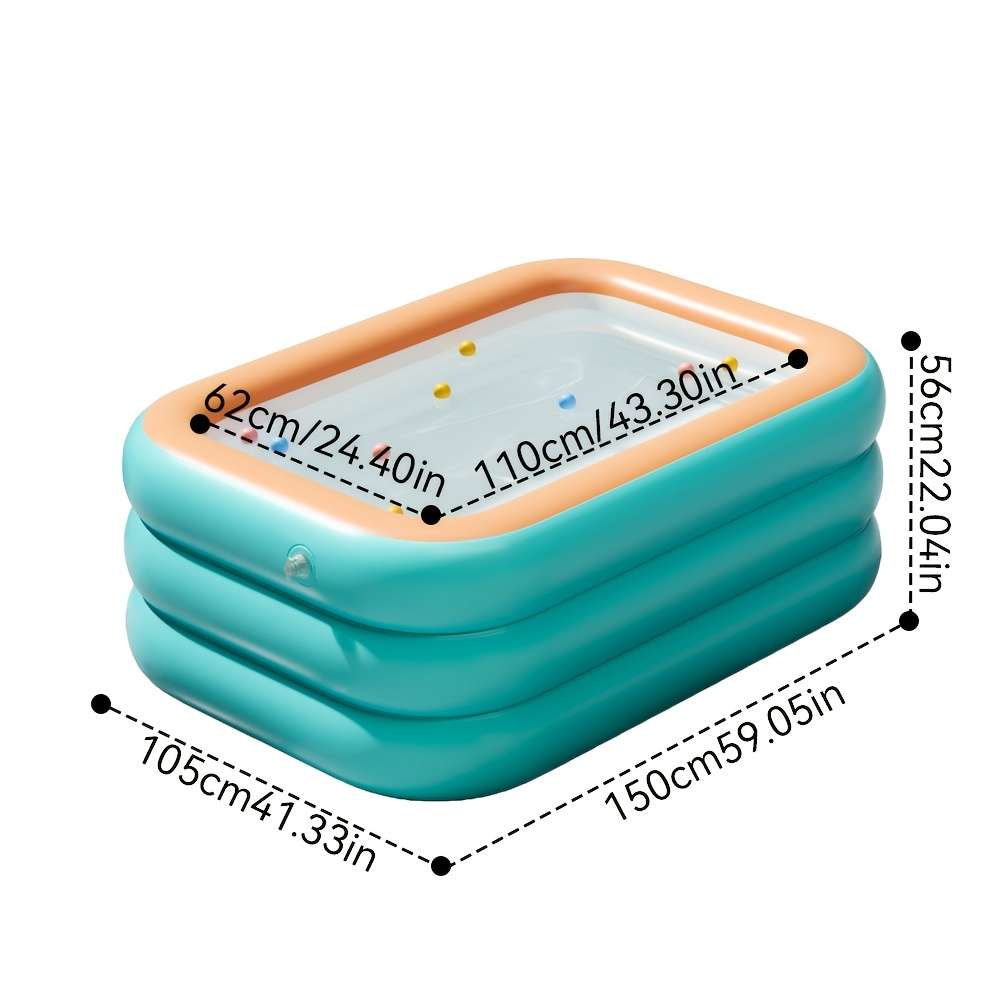 Swimming Pool Model Green Orange Pool 150Cm59In