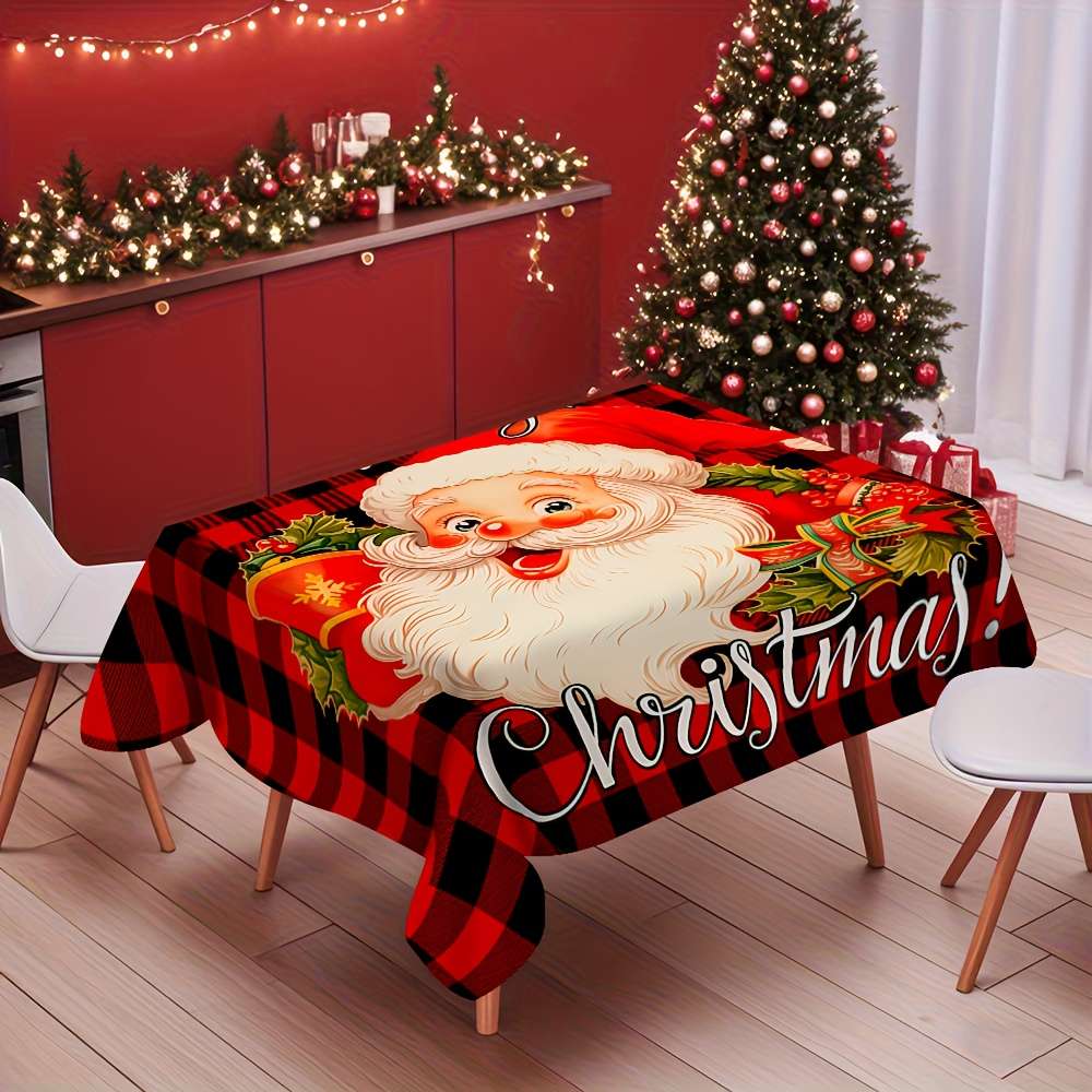 Christmas Tablecloth Size Rectangle 84.96X139.7Cm