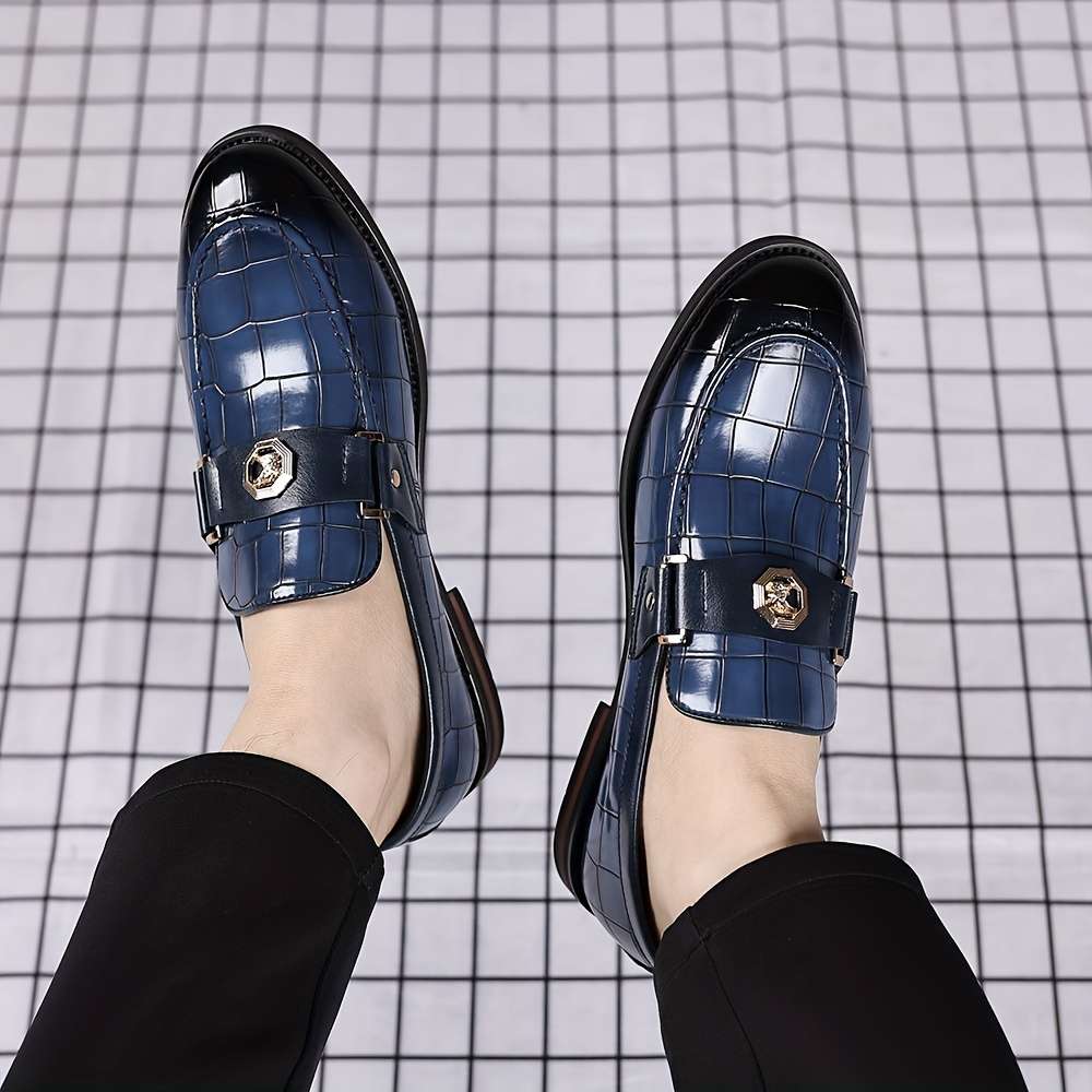 Mens Leather Shoes Color Blue Sizeuk 10.5