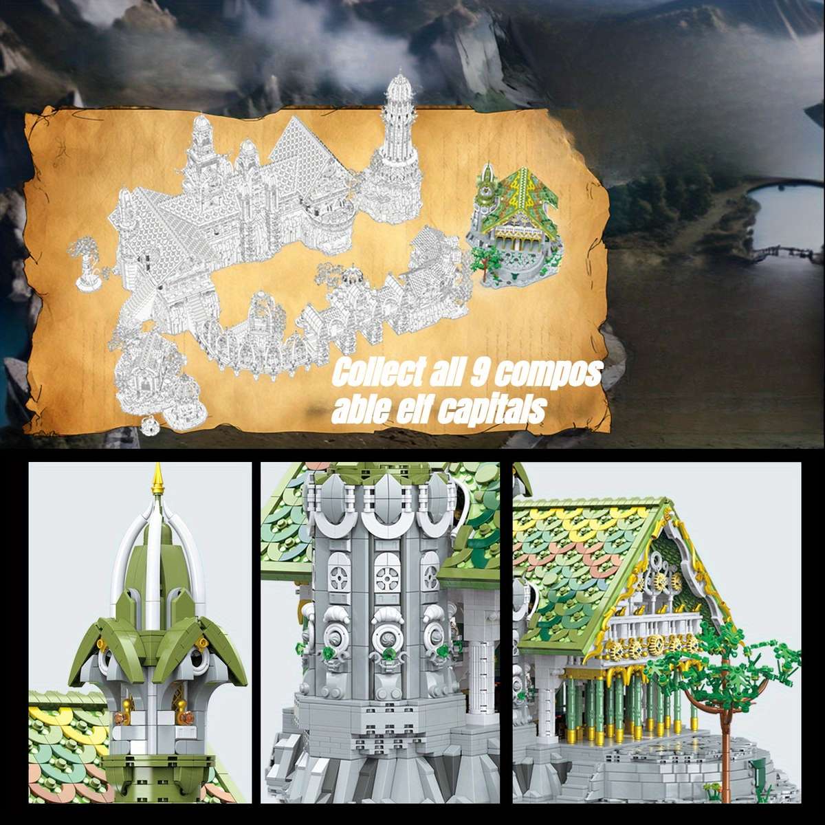 3D Building Model Puzzle Set Model Bk 33237