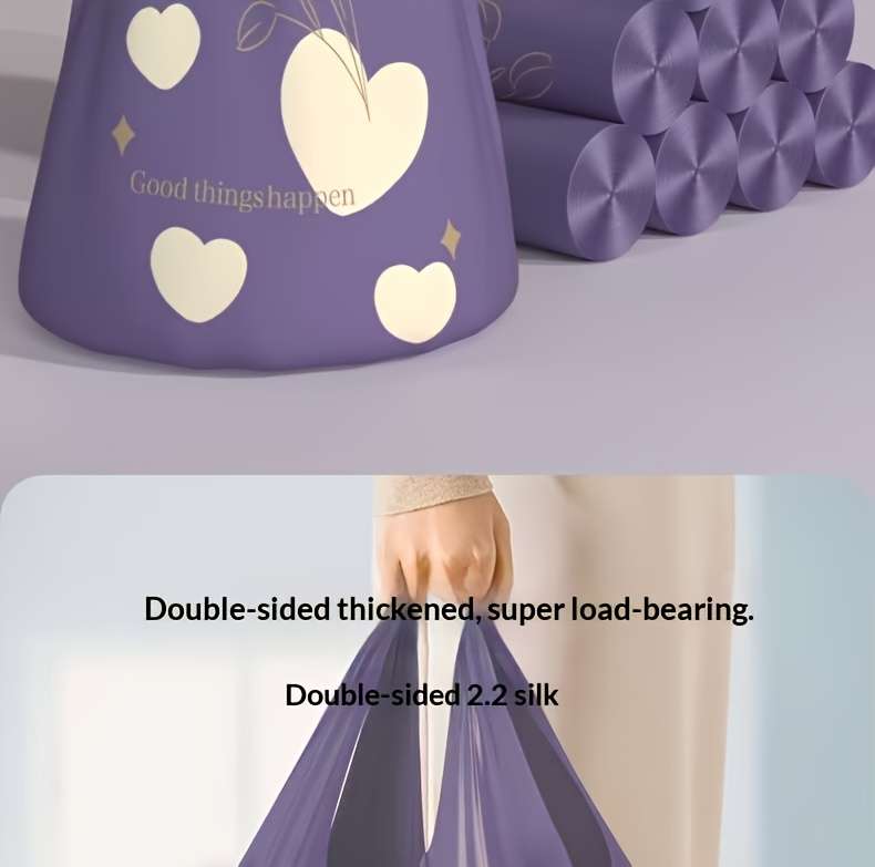 Trash Bag2 Rolls 30 Pieces Pinkpurple