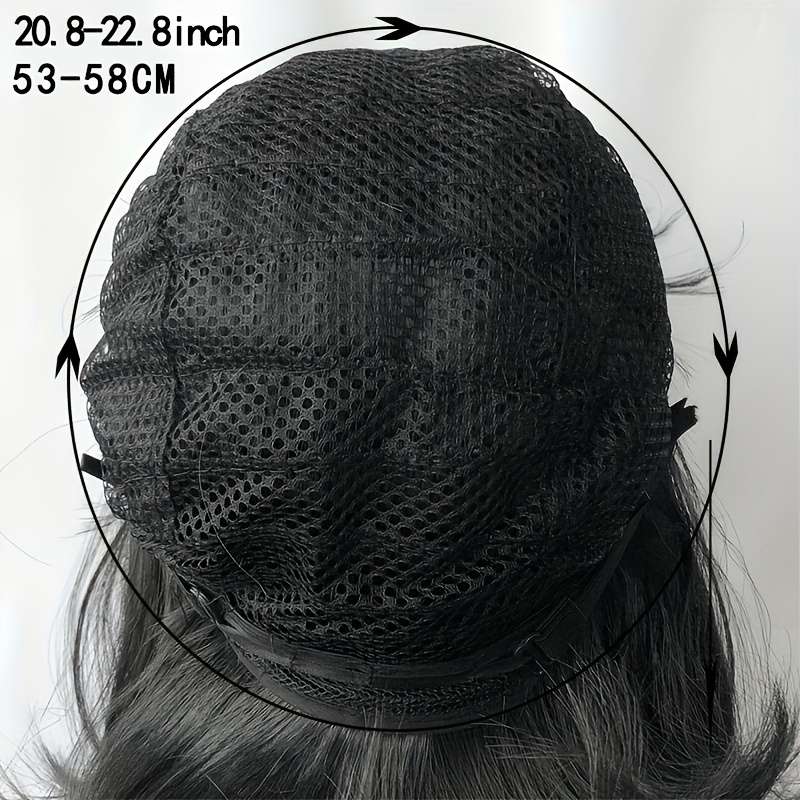 Dark Brown Mens Wigs Hair Length 10.16Cm