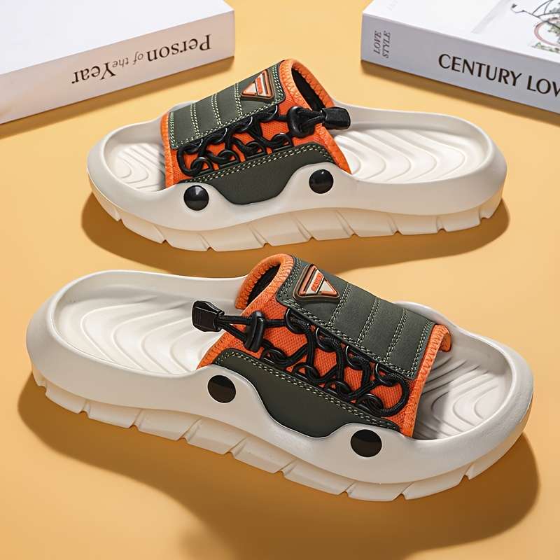 Men Slippers Summer Style White Size Uk 7