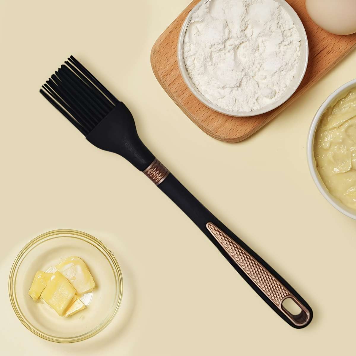 Baking Brush Color 2Pcs Whiteblack