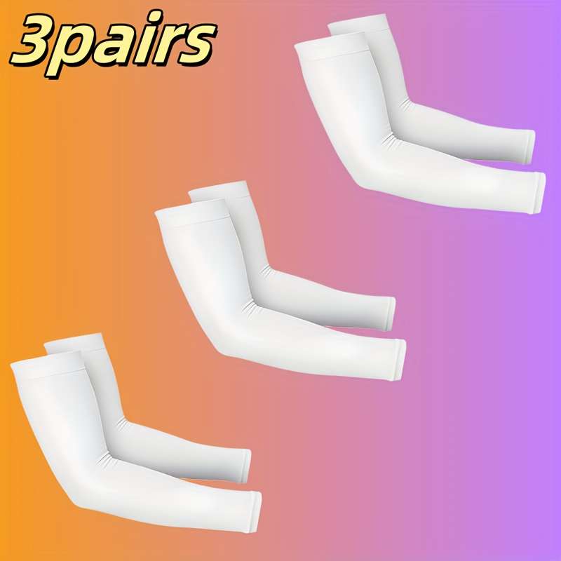 Sunscreen Sleeves Color 1 Pair Black 1 Pair White 1 Pair Gray