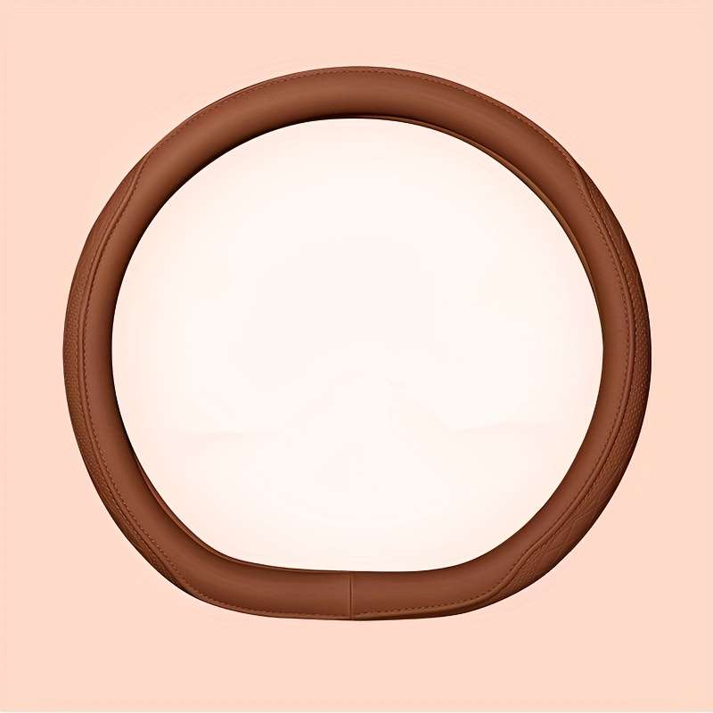 Car Steering Wheel Cover Cayenne Orange (D Shaped)