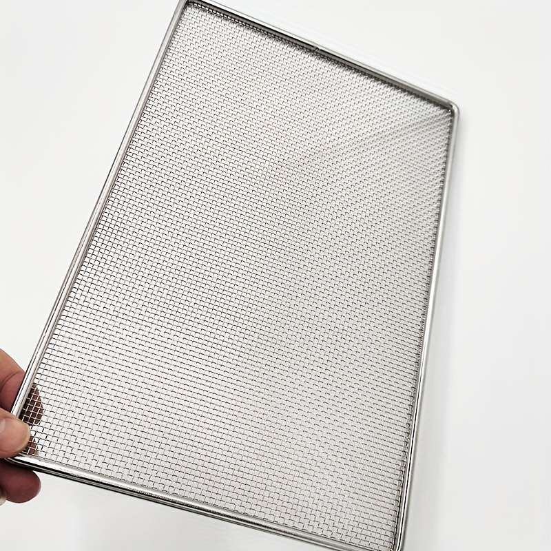 Grilling Net Model 30*20Cm11.81*7.87 Inch Size 0.6Mm Hole0.0236In Hole
