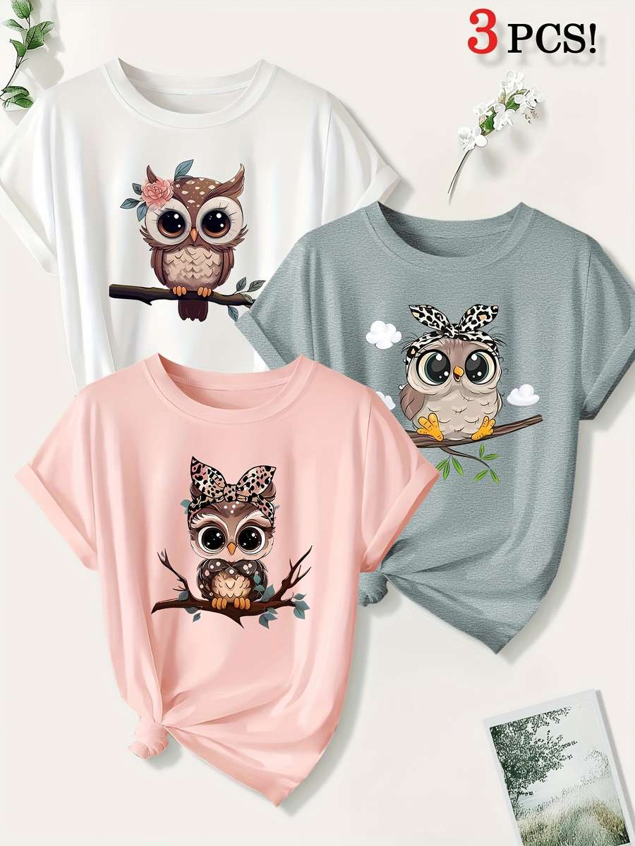 Womens T Shirt Color Pink Light Grey White Sizem
