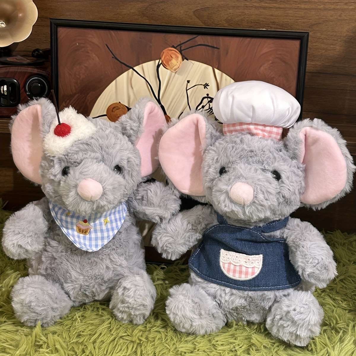 Plush Toyss Items Sweet Spoon Cooking Mouse