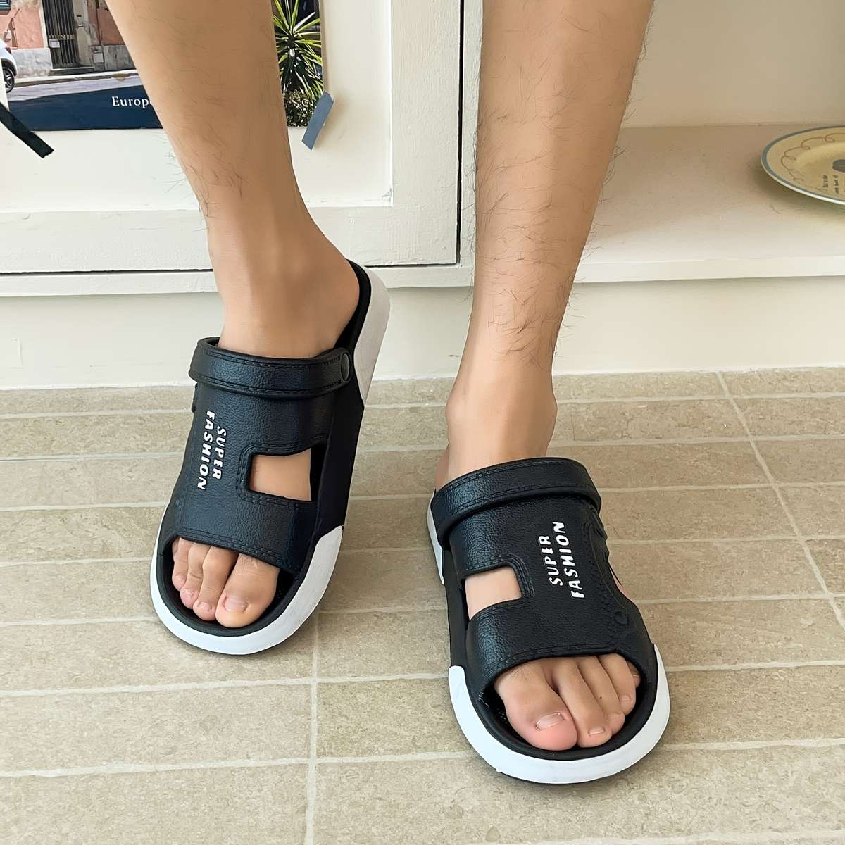 Sandals Color White Size Uk 7.5 8 Wide