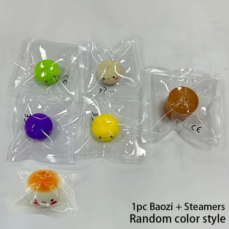Squeezable Toys Color Random Color Style Style Bun Squeezing Toy