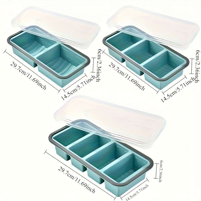 Antibacterial Box 3 Grid Gray