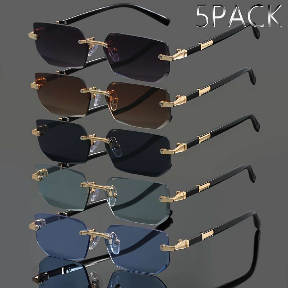 Mens Glasses Color Double Gray Add Tea Add Black Add Green Add Blue