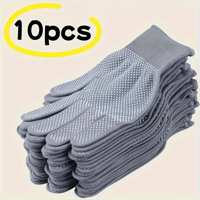 Work Gloves Color Grey Size10 Pieces 5 Pairs