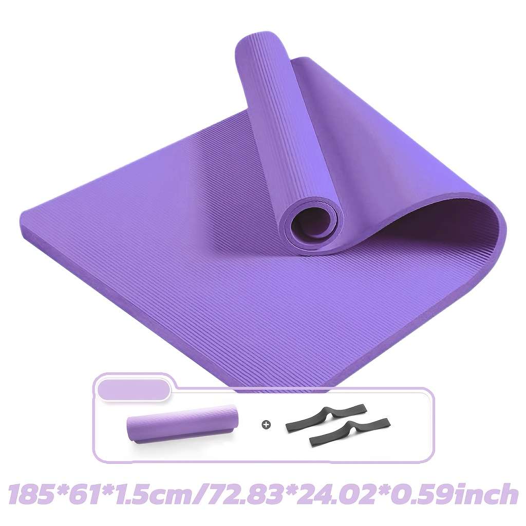 Yoga Mat Peach Powder Size 185*80*1.5Cm