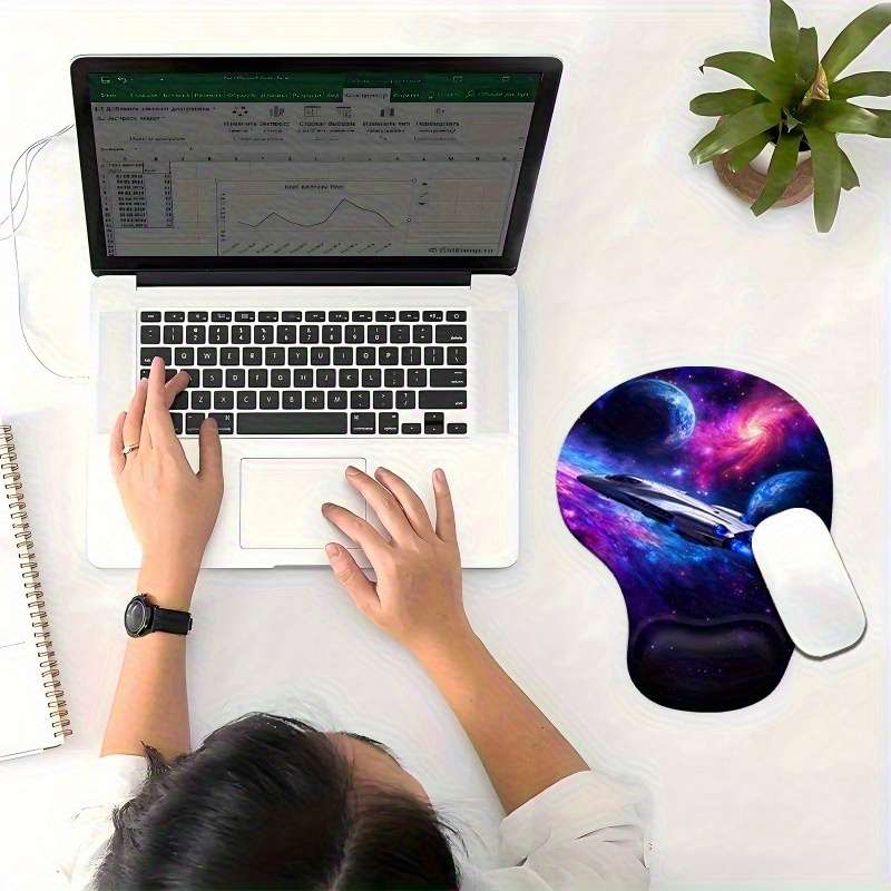 Versatile WearResistant Ergonomic Wrist Rest Mouse With For Pc Gamers Purple