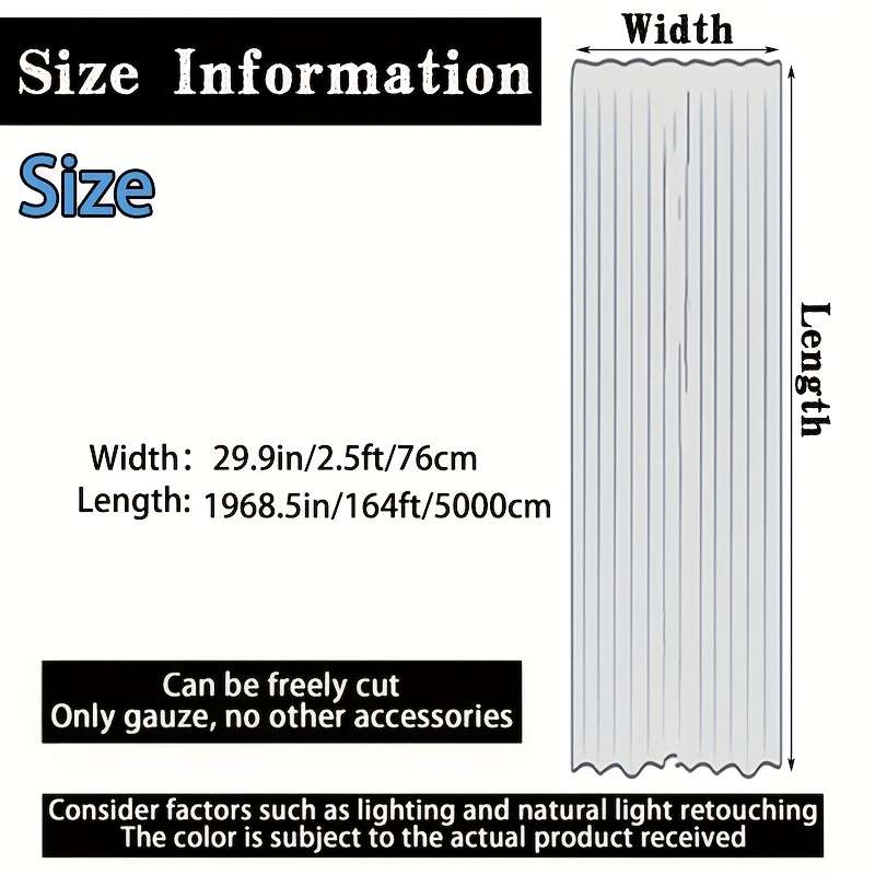 Wedding Supplies Size 76.2Cm*49.99Meter