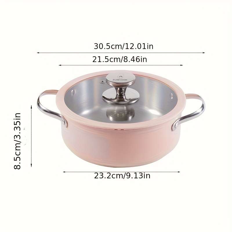 Ultimate Pink Single Set Ceramic Coated Cookware Outdoor