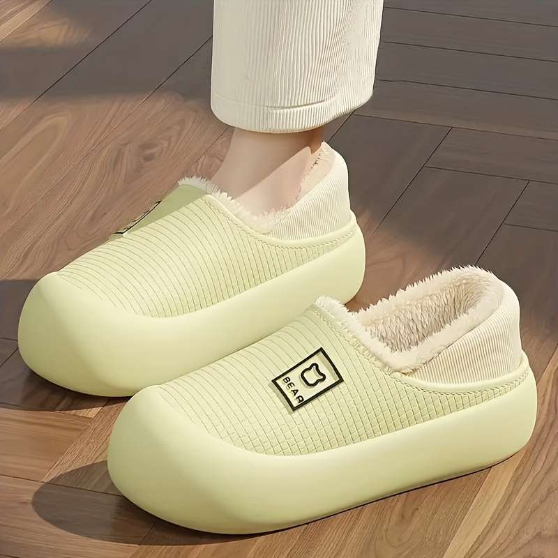 Cotton Slippers Color Black Sizeuk 6.5-7