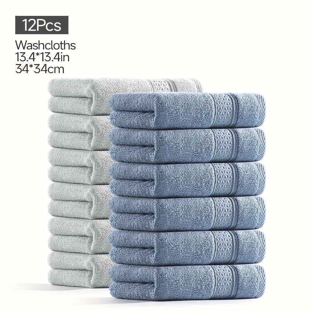 Towel Color 12Pcs Gray*3Green*3Blue*3Brown*3