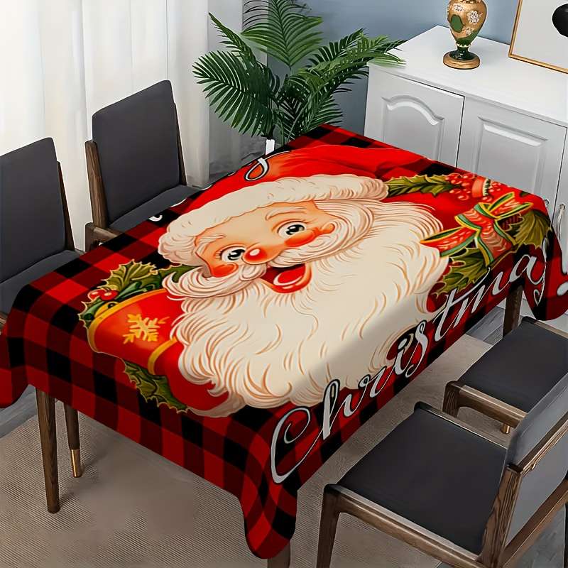 Christmas Tablecloth Size Rectangle 84.96X139.7Cm